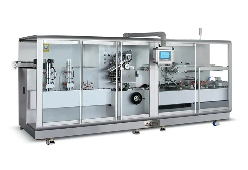 Enclosed stainless steel smart processing unit for continuous high‑speed product packaging in healthcare and food manufacturing